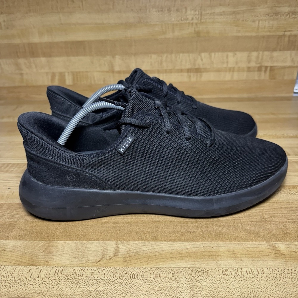 Kizik Madrid G2RT Handsfree Athletic Shoes men's 12  Wide Lace Up Slip On Black